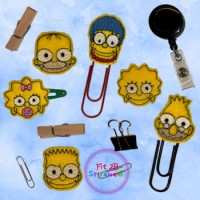 Simpson Gang ITH Feltie Set 1