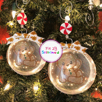 Sitting Gingerbread Floating FSL Orn 2 Sizes