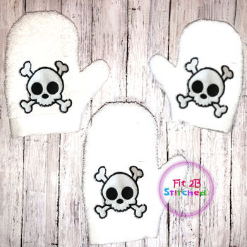 Skeleton Boy Bath Mitt ITH 5x7