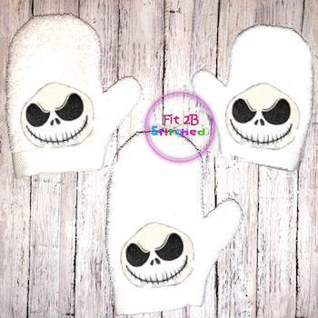 Skeleton Dude Bath Mitt ITH 5x7