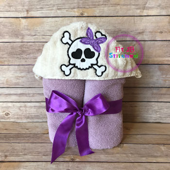 Skeleton Girl Towel Hoodie