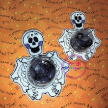 Skeleton ITH Candy Cup Holder 2 Sizes