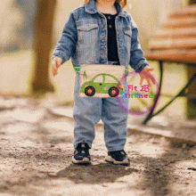 Slug Bug ITH Lined Zipper Waist Pouch 5x7