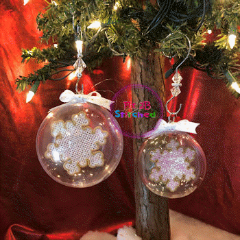 Snowflake 1 Floating FSL Christmas Ornament 2 Sizes