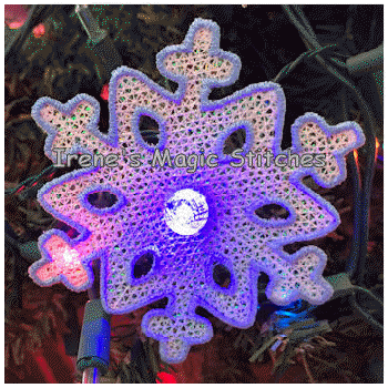 Snowflake 2 String FSL Light Ornament