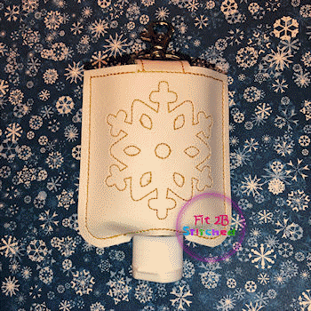 Snowflake ITH 3 Oz. Sanitizer Case 5x7