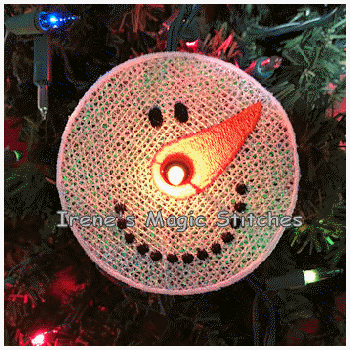 Snowman 1 FSL String Light Ornament