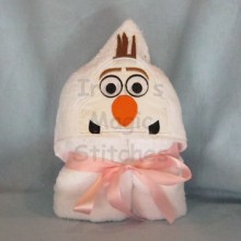 Snowman Dude Towel Hoodie