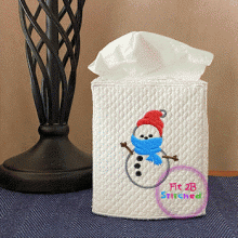 Snowman ITH Tissue Cover 5x7
