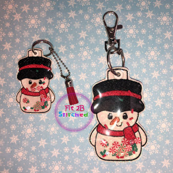 Snowman ITH Shaker Tag 2 Sizes