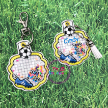 Soccer ITH Shaker Tag 2 Sizes