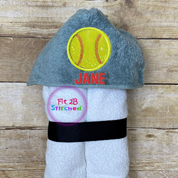 Softball Towel Hoodie