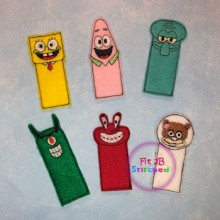 Sponge Guy N Friends ITH Finger Puppet Set 1
