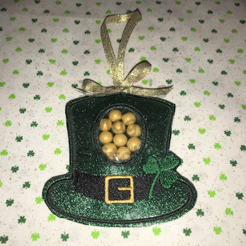 St. Patrick Hat ITH Candy Holder