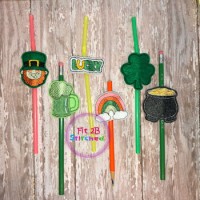 St Patrick ITH Pencil-Straw Buddy Set 3