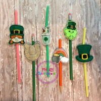 St Patrick ITH Pencil-Straw Buddy Set 4