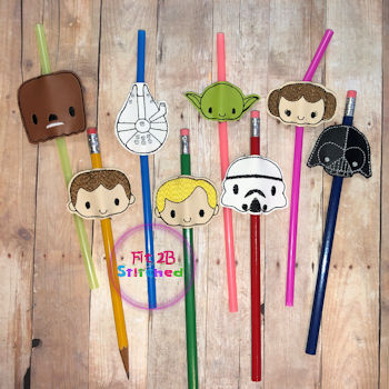 Galaxy War Pencil-Straw Buddy Set ITH