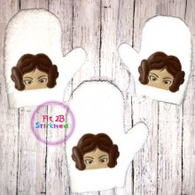 Starship Princess Bath Mitt ITH 5x7