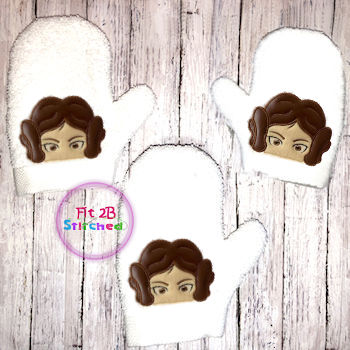 Starship Princess Bath Mitt ITH 5x7