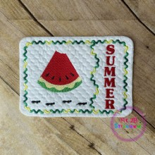 Summer Watermelon ITH Mug Rug
