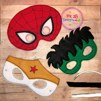 Super Hero ITH Kid Mask Set 1