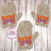 Super Kitten 1 ITH Bath Mitt 5x7