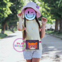 Super Kitten 1 ITH Lined Zipper Waist Pouch 5x7
