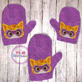 Super Kitten 2 ITH Bath Mitt 5x7