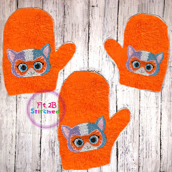 Super Kitten 3 ITH Bath Mitt 5x7