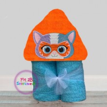 Super Kitten 3 Towel Hoodie