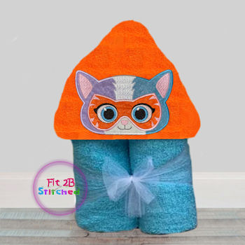 Super Kitten 3 Towel Hoodie