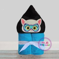 Super Kitten 4 Towel Hoodie