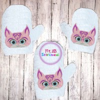 Super Kitten 5 ITH Bath Mitt 5x7