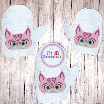 Super Kitten 5 ITH Bath Mitt 5x7