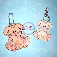 Sweet Bunny ITH Shaker Tag 2 Sizes