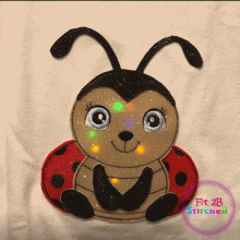 Sweet Ladybug Flasher Appl. 2 Sizes