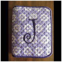 Tea Bag Holder ITH Simple Initial Alphabet 5x7 