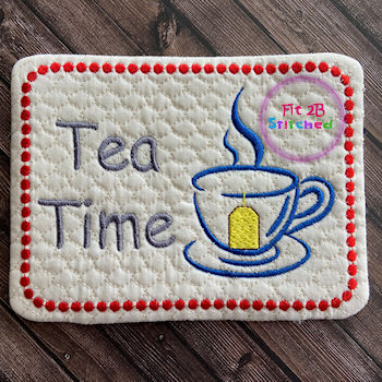 Tea Time ITH Mug Rug 5x7