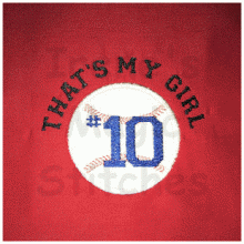 That's My Girl & Numbers Applique 4x4