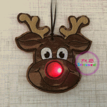 Twinkling Reindeer Orn ITH 4x4