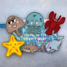 Under The Sea ITH Finger Puppet Set 1