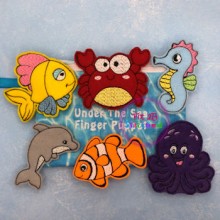 Under The Sea ITH Finger Puppet Set 2