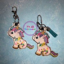 Unicorn ITH Shaker Tag 2 Sizes