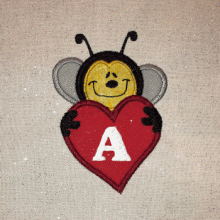 Valentine Bee Appl. Alphabet