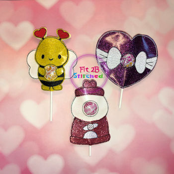 Valentine ITH Sucker Buddy Set 3