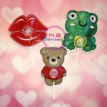 Valentine ITH Sucker Buddy Set 4