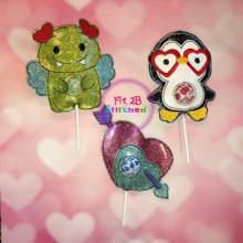 Valentine ITH Sucker Buddy Set 5