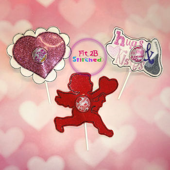 Valentine ITH Sucker Buddy Set 6