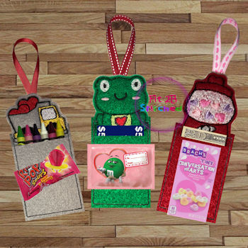 Valentine ITH Treat Pocket Set 4