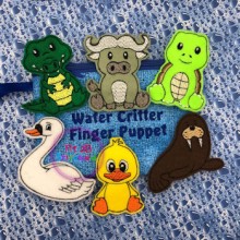 Water Critter ITH Finger Puppet Set 1